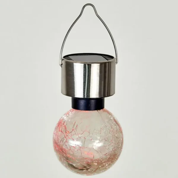 hofstein Lampe solaire Falco LED Acier inoxydable, 1 lumière, Changeur de couleurs* Lampes Modernes