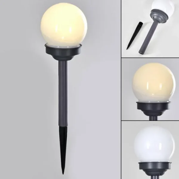 hofstein Lampe solaire Hakon LED Gris, 1 lumière* Lampes Modernes