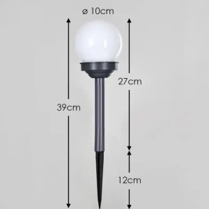 hofstein Lampe solaire Hakon LED Gris, 1 lumière* Lampes Modernes