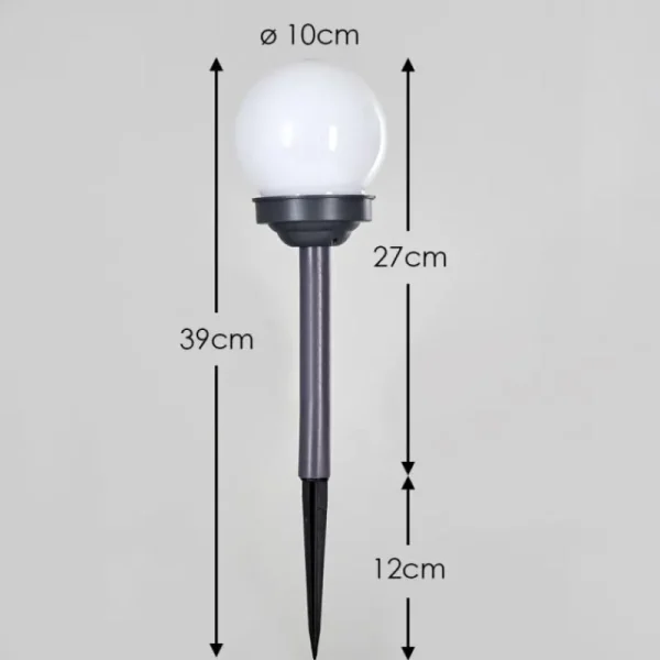 hofstein Lampe solaire Hakon LED Gris, 1 lumière* Lampes Modernes