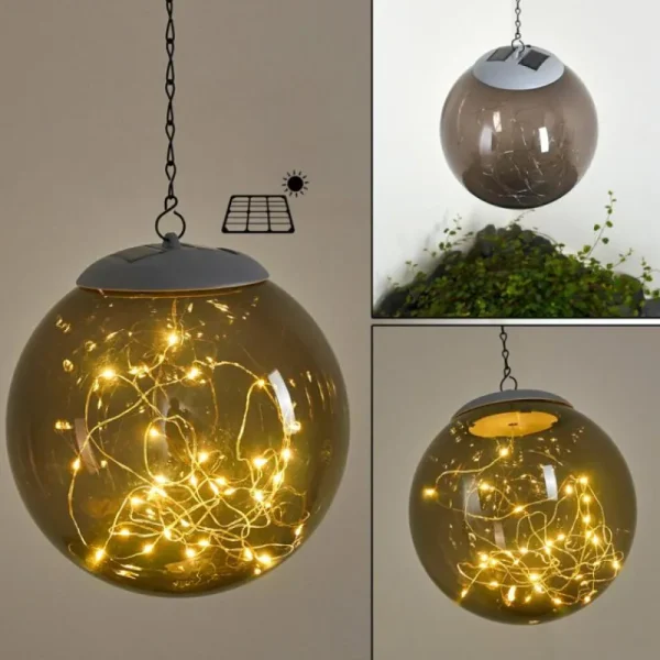 hofstein lampe solaire Horsens LED Blanc, 1 lumière* Lampes Modernes