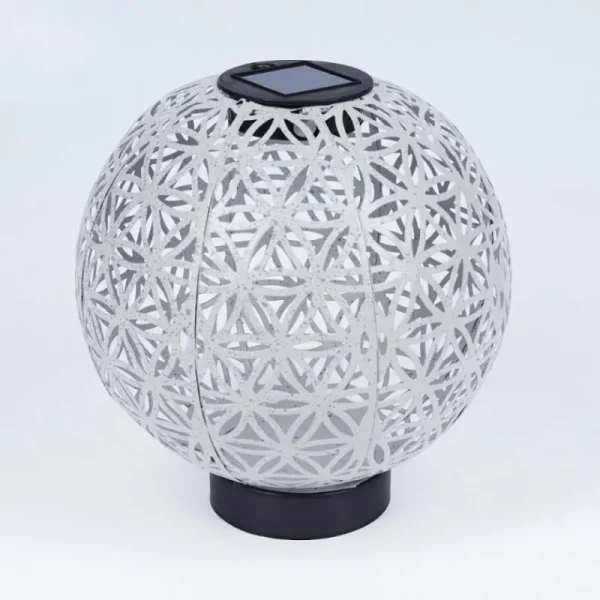 hofstein lampe solaire Leonard LED Noir, Blanc, 1 lumière* Lampes Modernes