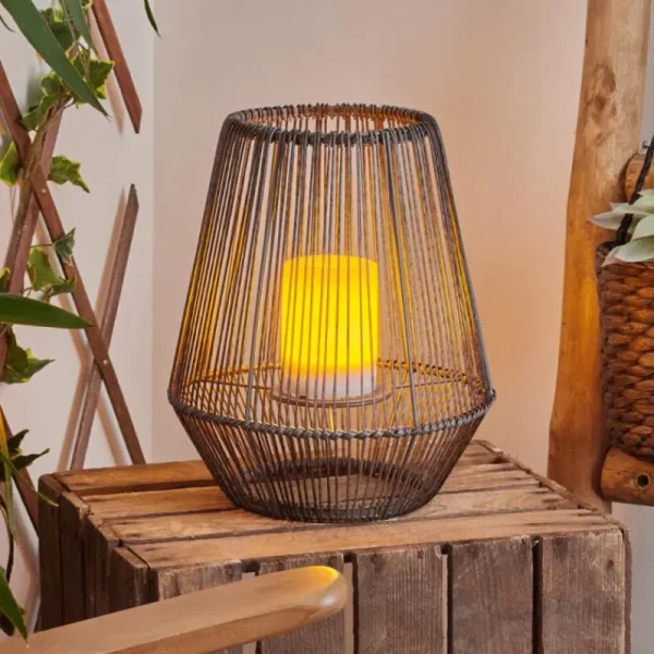 hofstein lampe solaire Mendola LED Gris, 1 lumière* Lampes Modernes