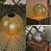 hofstein lampe solaire Samoao LED Cuivre, Noir, Argenté, 1 lumière* Lampes Modernes