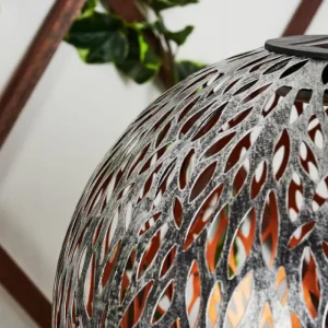 hofstein lampe solaire Samoao LED Cuivre, Noir, Argenté, 1 lumière* Lampes Modernes
