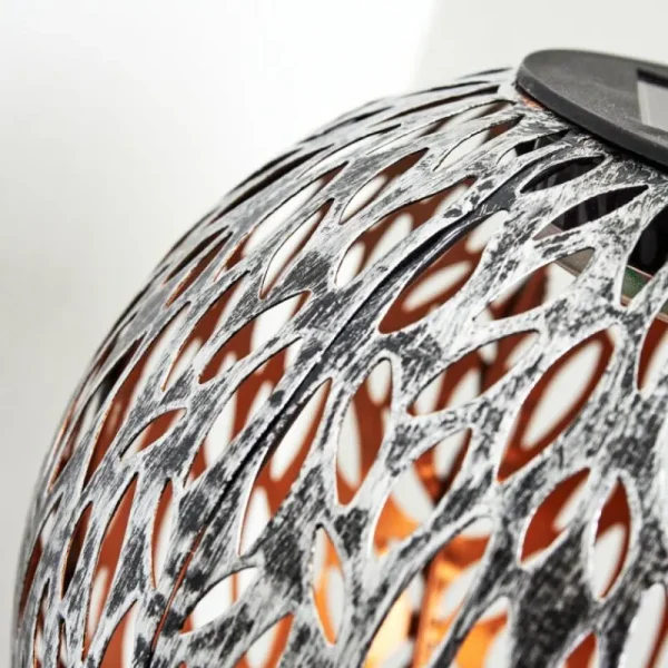 hofstein lampe solaire Samoao LED Cuivre, Noir, Argenté, 1 lumière* Lampes Modernes