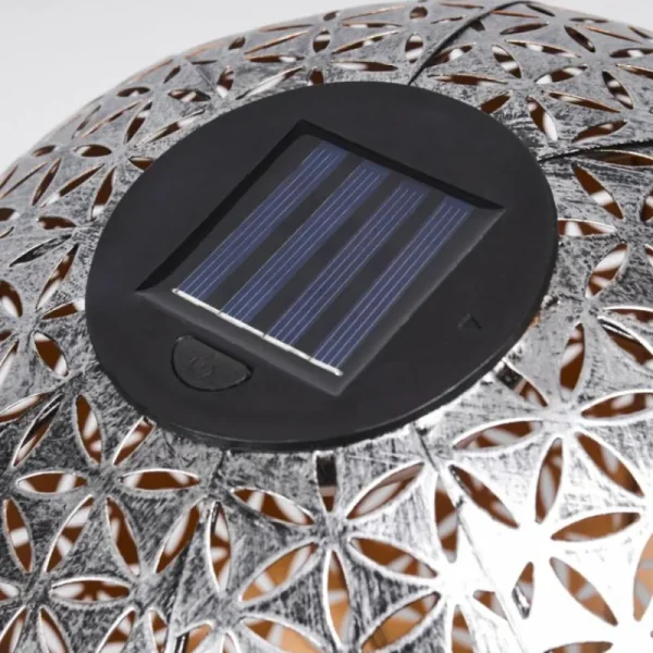 hofstein lampe solaire Samoao LED Cuivre, Noir, Argenté, 1 lumière* Lampes Modernes