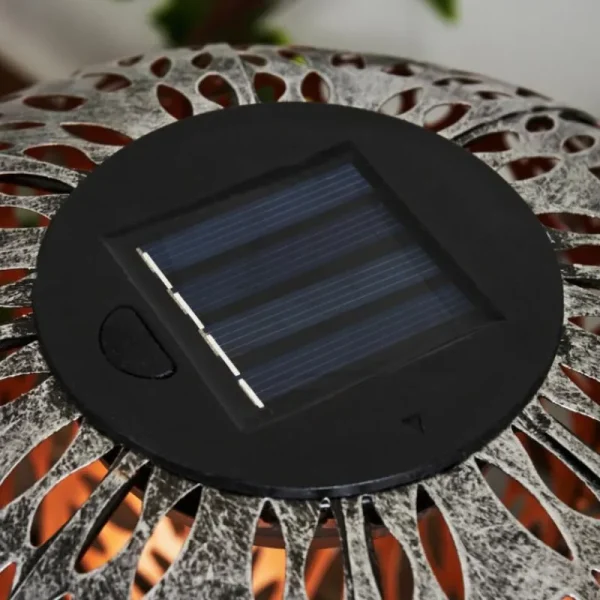 hofstein lampe solaire Samoao LED Cuivre, Noir, Argenté, 1 lumière* Lampes Modernes