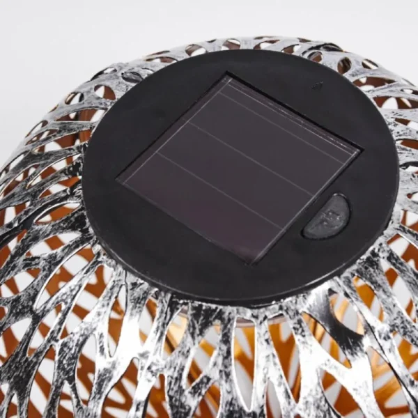 hofstein lampe solaire Samoao LED Cuivre, Noir, Argenté, 1 lumière* Lampes Modernes