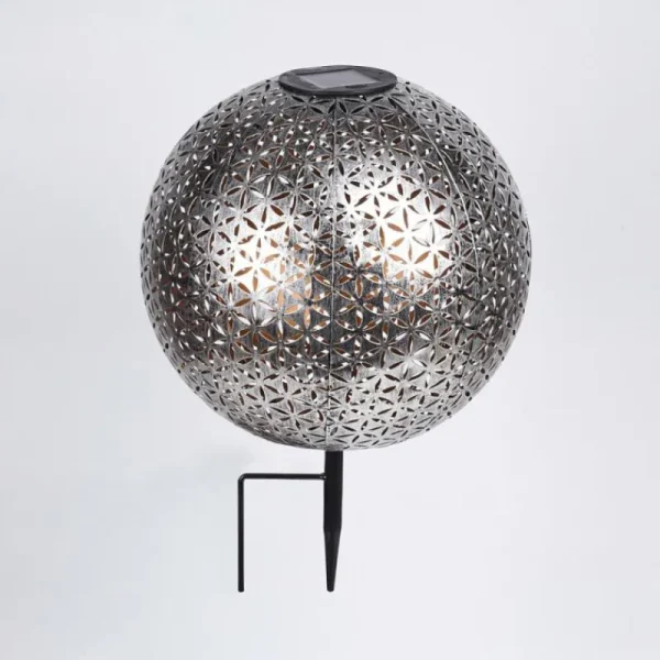 hofstein lampe solaire Samoao LED Cuivre, Noir, Argenté, 1 lumière* Lampes Modernes