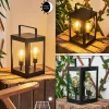 hofstein lampe solaire Sciolze LED Noir, Transparent, 2 lumières* Lampes Modernes