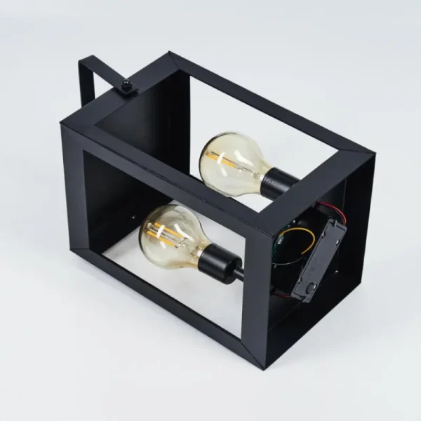 hofstein lampe solaire Sciolze LED Noir, Transparent, 2 lumières* Lampes Modernes