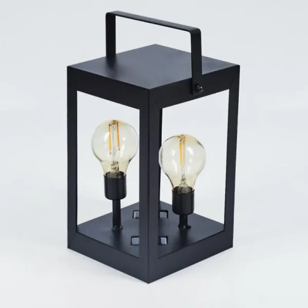 hofstein lampe solaire Sciolze LED Noir, Transparent, 2 lumières* Lampes Modernes