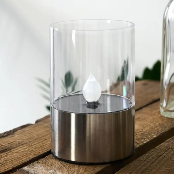 hofstein lampe solaire Wroclaw LED Argenté, 1 lumière* Lampes Modernes