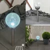 hofstein Lampe solaires Carbonia LED Nickel mat, 1 lumière* Lampes Modernes