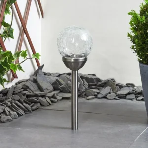 hofstein Lampe solaires Carbonia LED Nickel mat, 1 lumière* Lampes Modernes