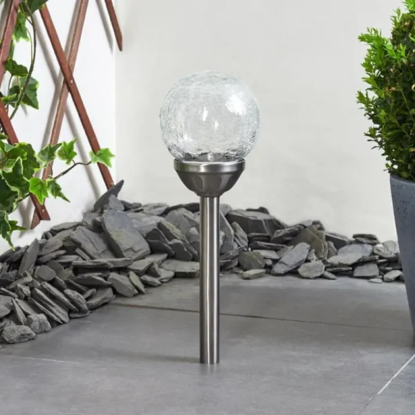 hofstein Lampe solaires Carbonia LED Nickel mat, 1 lumière* Lampes Modernes