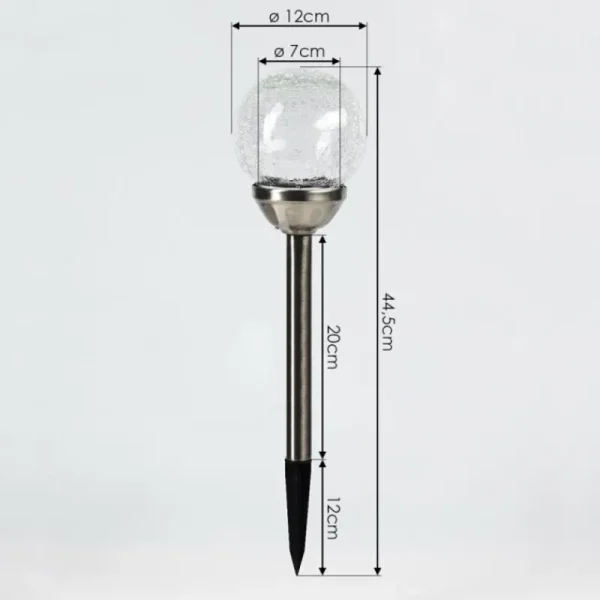 hofstein Lampe solaires Carbonia LED Nickel mat, 1 lumière* Lampes Modernes