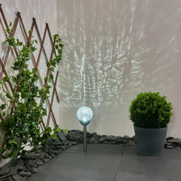 hofstein Lampe solaires Carbonia LED Nickel mat, 1 lumière* Lampes Modernes