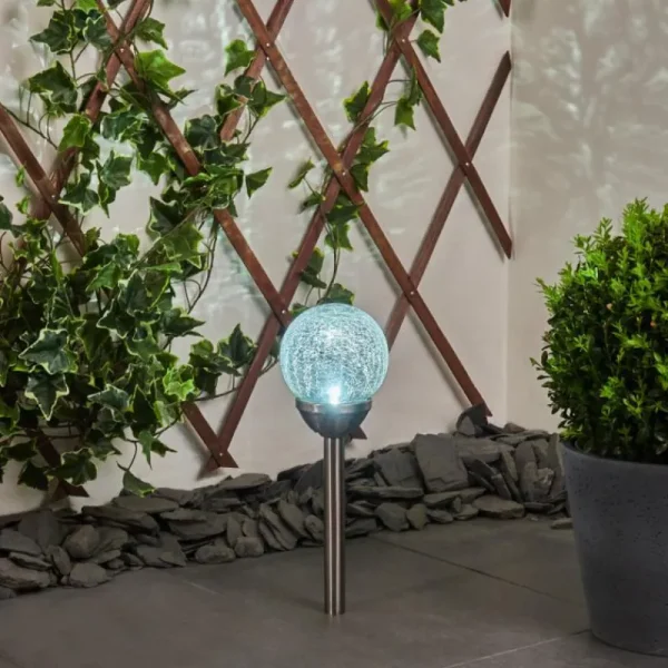 hofstein Lampe solaires Carbonia LED Nickel mat, 1 lumière* Lampes Modernes