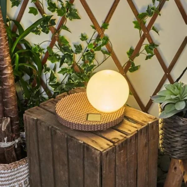 hofstein Lampe solaires Centrache LED Brun, 1 lumière* Lampes Modernes