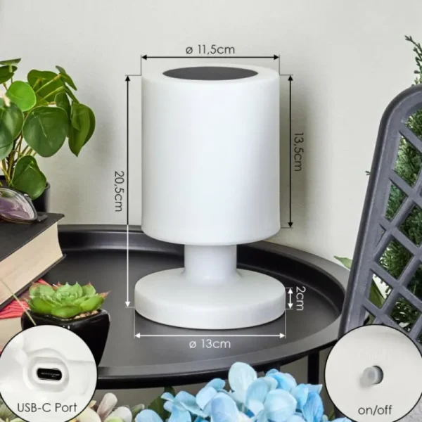 hofstein Lampe solaires Pontaut LED Blanc, 1 lumière* Lampes Modernes