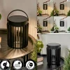 hofstein Lampe solaires Rossina LED Noir, 1 lumière* Lampes Modernes