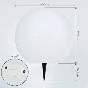hofstein Lampe solaires Ykullen LED Noir, 1 lumière, Télécommandes, Changeur de couleurs* Lampes Modernes