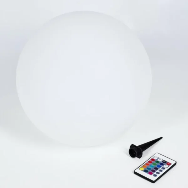 hofstein Lampe solaires Ykullen LED Noir, 1 lumière, Télécommandes, Changeur de couleurs* Lampes Modernes