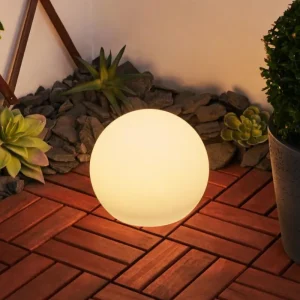 hofstein Lampe solaires Ykullen LED Noir, 1 lumière, Télécommandes, Changeur de couleurs* Lampes Modernes