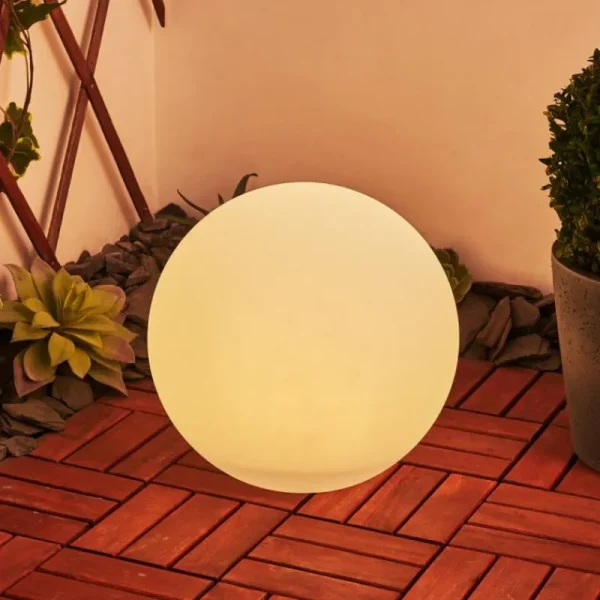 hofstein Lampe solaires Ykullen LED Noir, 1 lumière, Télécommandes, Changeur de couleurs* Lampes Modernes