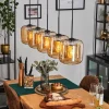 hofstein Lauden Suspension Ambre, 5 lumières* Lampes En Verre