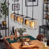 hofstein Lauden Suspension Ambre, Clair, Fumé, 5 lumières* Lampes Modernes