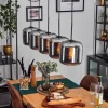 hofstein Lauden Suspension Noir, 5 lumières* Lampes En Verre
