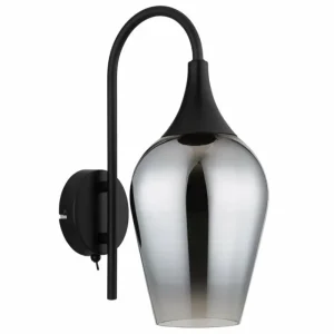 Luminaires Globo Lighting Lavus Applique murale Noir, 1 lumière* Lampes En Verre