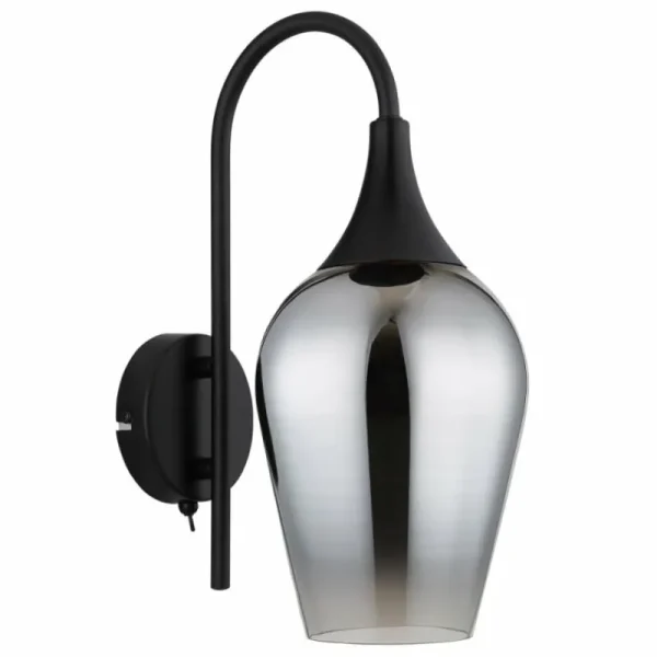 Luminaires Globo Lighting Lavus Applique murale Noir, 1 lumière* Lampes En Verre