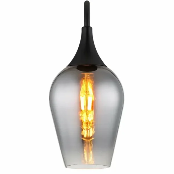 Luminaires Globo Lighting Lavus Applique murale Noir, 1 lumière* Lampes En Verre
