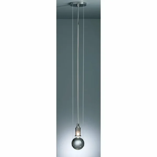 Luminaires Tecnolumen Le tre streghe Tecnolumen Lampe pendante LED Chrome, 1 lumière* Lampes En Verre