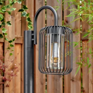 hofstein Lejonbacken Luminaire extérieur, Eclairage de chemin Noir, 1 lumière* Lampes Modernes