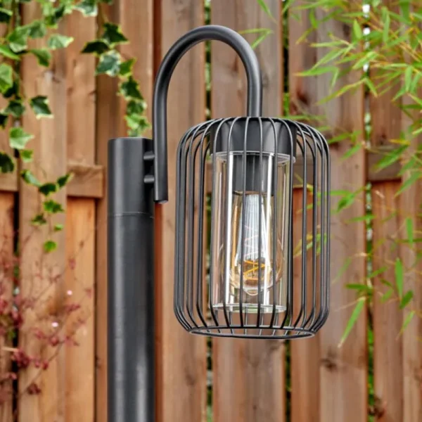 hofstein Lejonbacken Luminaire extérieur, Eclairage de chemin Noir, 1 lumière* Lampes Modernes