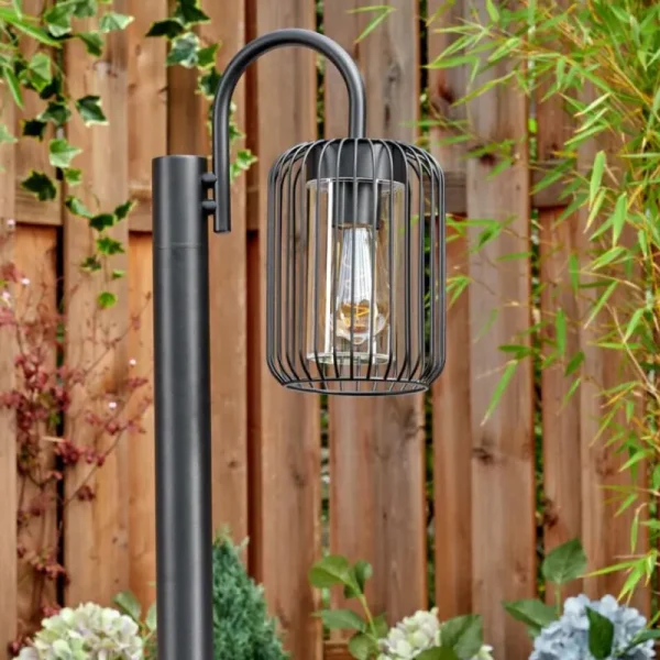 hofstein Lejonbacken Luminaire extérieur, Eclairage de chemin Noir, 1 lumière* Lampes Modernes
