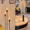 hofstein Limmingen Lampadaire Bois foncé, Noir, 3 lumières* Lampes Modernes