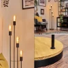hofstein Limmingen Lampadaire Bois clair, Noir, 4 lumières* Lampes Modernes