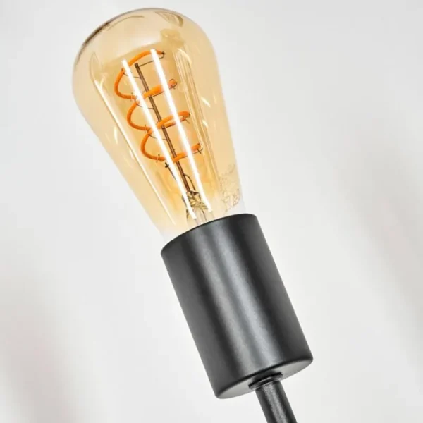 hofstein Limmingen Lampadaire Bois clair, Noir, 4 lumières* Lampes Modernes