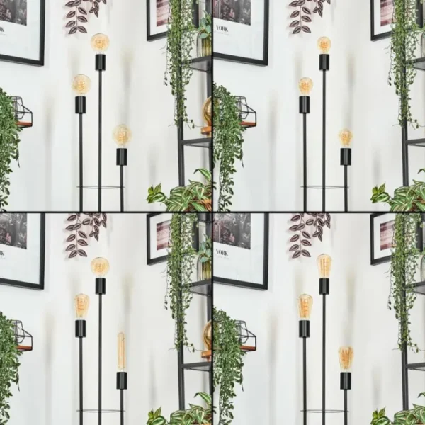 hofstein Limmingen Lampadaire Noir, 3 lumières* Lampes Modernes