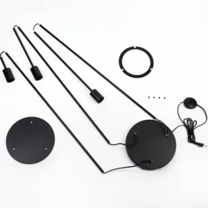 hofstein Limmingen Lampadaire Noir, 3 lumières* Lampes Modernes