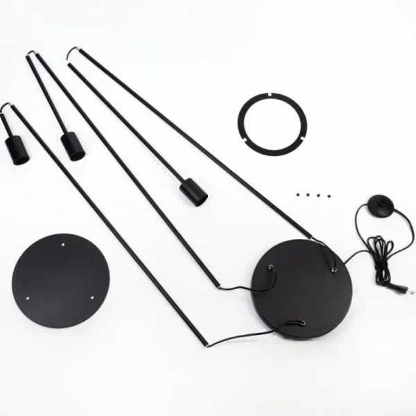hofstein Limmingen Lampadaire Noir, 3 lumières* Lampes Modernes