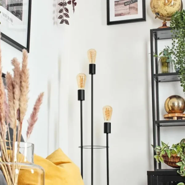hofstein Limmingen Lampadaire Noir, 3 lumières* Lampes Modernes
