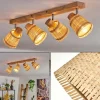 hofstein Lindberg Plafonnier Chrome, Brun clair, 4 lumières* Lampes Modernes