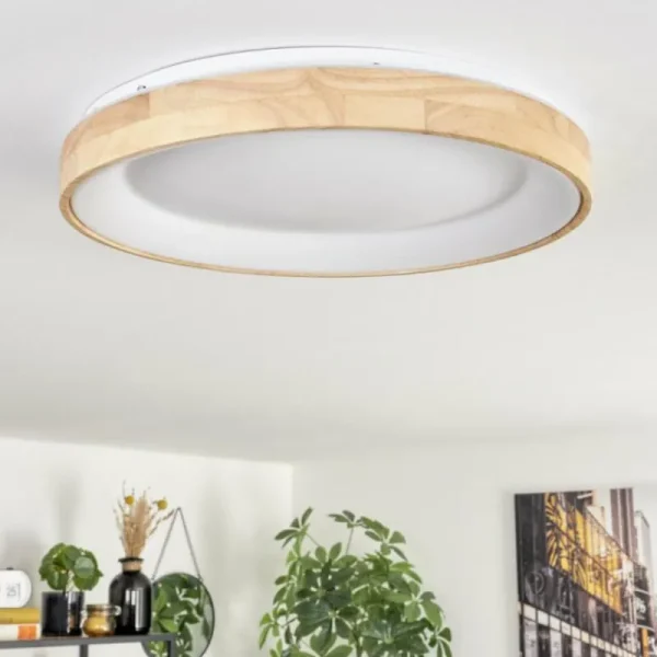 hofstein Lockeby Plafonnier LED Écru, Blanc, 1 lumière, Télécommandes* Lampes Modernes